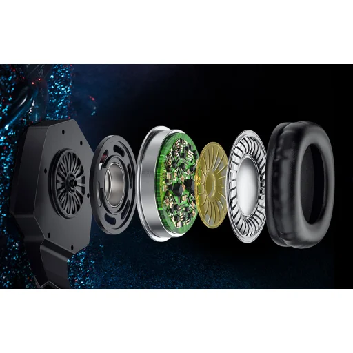 ONIKUMA K8 gaming, gamer fejhallgató fekete - 3