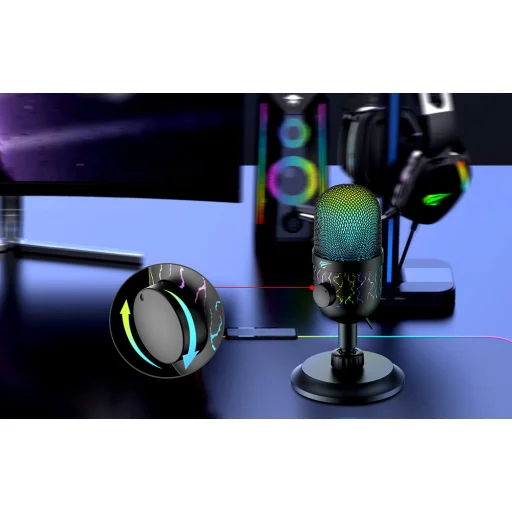 Havit GK52 RGB asztali gaming, gamer mikrofon RGB - 7