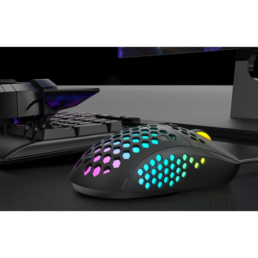 Havit MS1032 gaming, gamer egér fekete RGB - 5