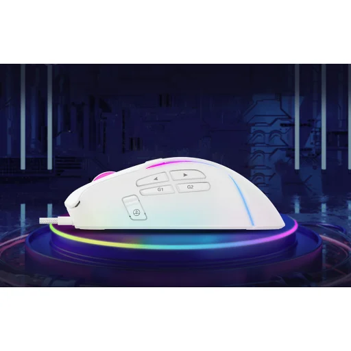 Havit MS1033 gaming, gamer egér fehér RGB - 4