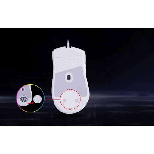 Havit MS1033 gaming, gamer egér fehér RGB - 7