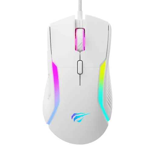 Havit MS1033 gaming, gamer egér fehér RGB - 1