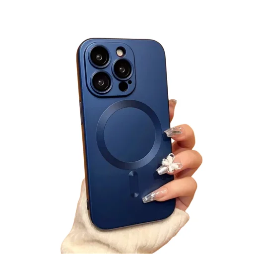 iPhone 12 Soft MagSafe tok sötétkék - 2