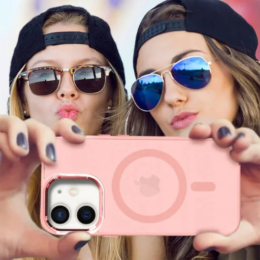 iPhone 14 Matt MagSafe tok világos rózsaszín - 3