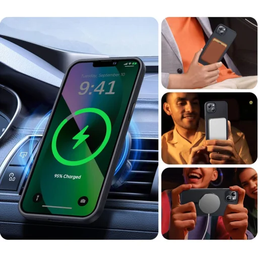 iPhone 15 Matt MagSafe tok fekete - 3