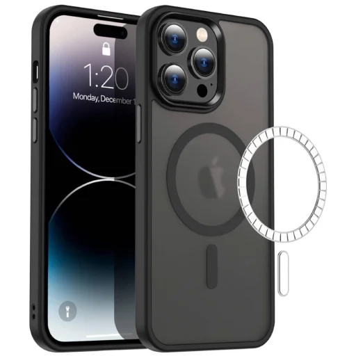 iPhone 13 Pro Max Matt MagSafe tok fekete - 7