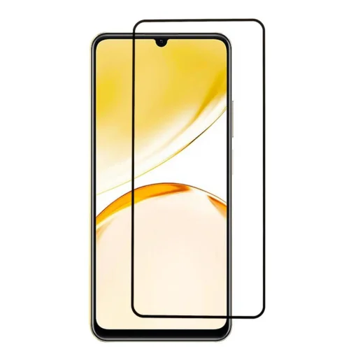Realme C53 4G 5D Full Glue kijelzővédő üvegfólia fekete - 1