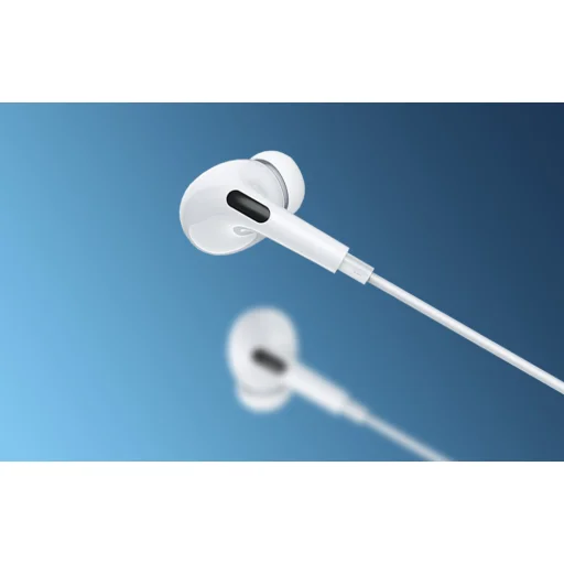 Remax RM-533i vezetékes fülhallgató lightning csatlakozóval, vezérlővel (fehér) - 4