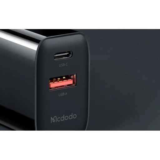 Mcdodo CH-0921 USB-A + USB-C hálózati töltő adapter GaN 33W (fekete) - 7