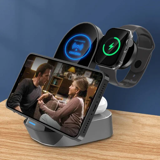 KAKUSIGA KSC-778 3 az 1-ben vezeték nélküli töltő - 6