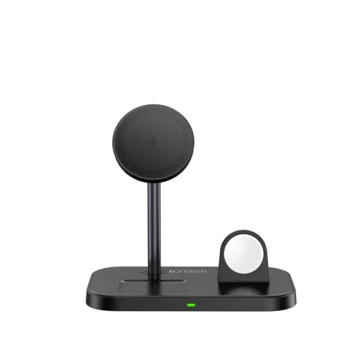 Tech-Protect QI15W A22 3 az 1-ben MagSafe-kompatibilis vezeték nélküli töltő fekete - 4