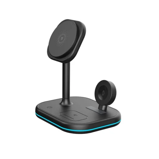 Tech-Protect QI15W A27 3 az 1-ben MagSafe-kompatibilis vezeték nélküli töltő fekete - 7