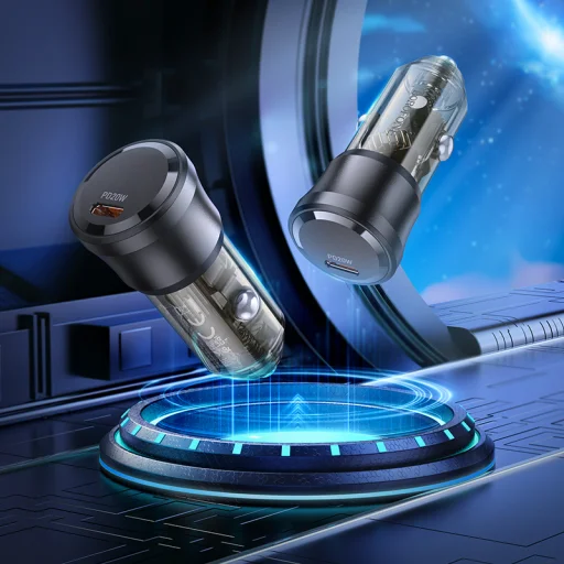 Borofone BZ24 Clever autós töltő Type C QC 3.0 PD 20W fekete - 3