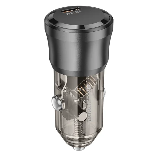 Borofone BZ24 Clever autós töltő Type C QC 3.0 PD 20W fekete - 4