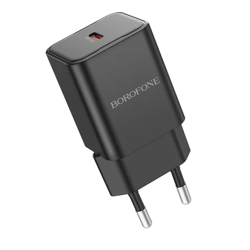 Borofone Safety BN13 GaN hálózati töltő adapter Type C PD 30W fekete - 2