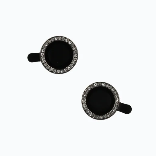 iPhone 15/15 Plus Diamond kameralencsevédő üvegfólia fekete - 2