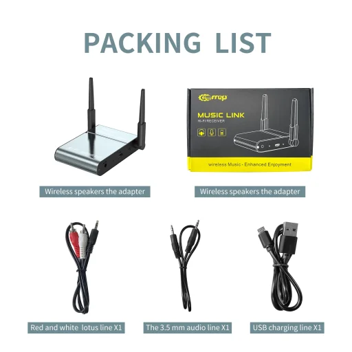 HIGI X500 bluetooth audio adó / vevő AUX 3.5mm, beépített akkumulátorral - 2