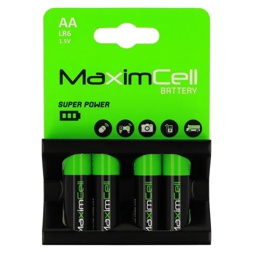 MaximCell LR6 AA alkáli elem 4db - 1