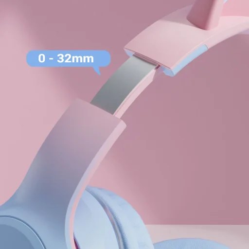 CATEAR cicafüles fejhallgató Gyerekeknek - Bluetooth CA-042 fekete - 2