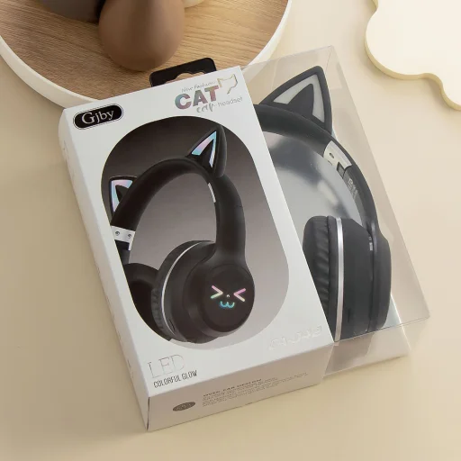 CATEAR cicafüles fejhallgató Gyerekeknek - Bluetooth CA-042 fekete - 3