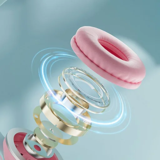 CATEAR cicafüles fejhallgató Gyerekeknek - Bluetooth CA-042 fekete - 5