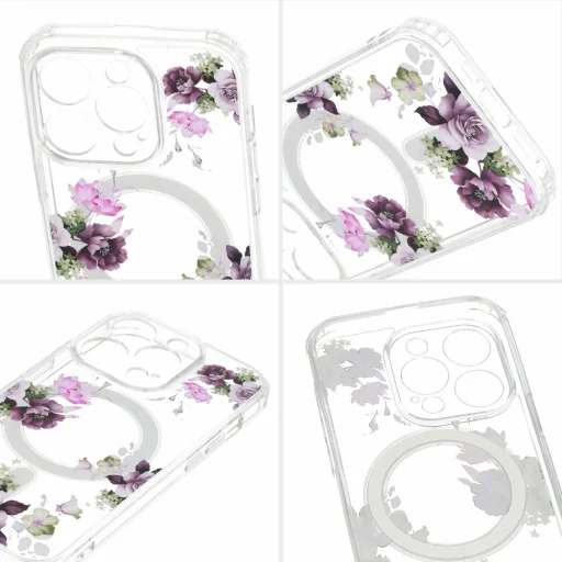 iPhone 15 Tel-Protect Flower tok MagSafe kompatibilis (design 7) - 4