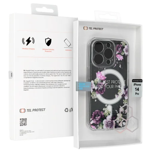iPhone 15 Tel-Protect Flower tok MagSafe kompatibilis (design 7) - 5