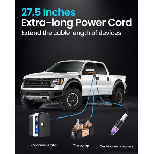 Autós töltő B39-C 3 aljzat + USB + Type C QC 3.0 PD 3A 120W kijelzővel - 5