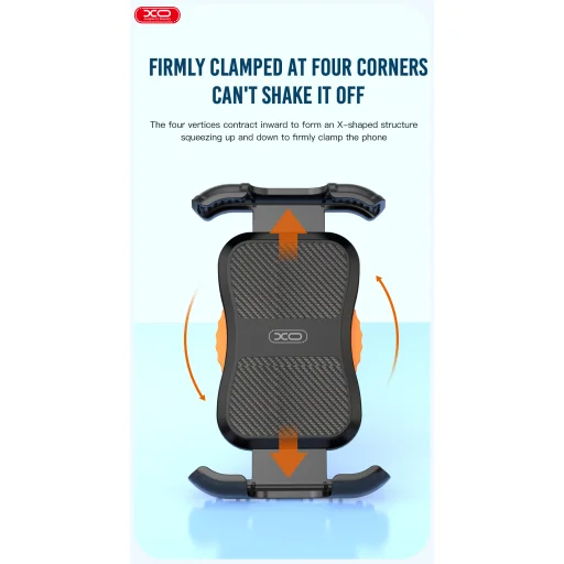 XO C113 biciklis/motoros telefontartó fekete - 4