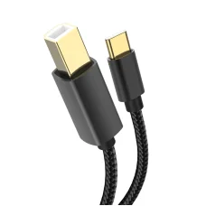 XO GB010B Type C - Type B kábel 1,5m fekete