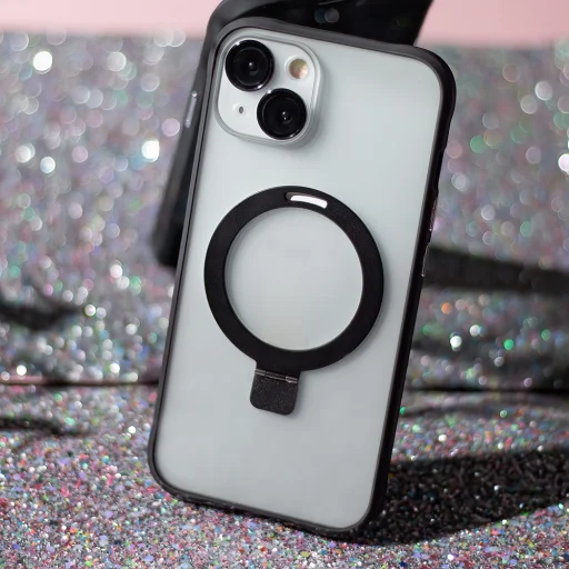 iPhone 15 Pro Max Mag Ring tok fekete - 7