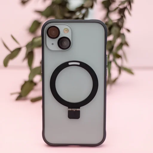 iPhone 15 Pro Max Mag Ring tok fekete - 9