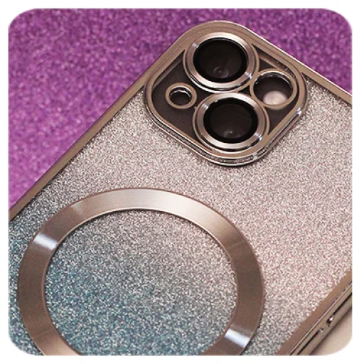 iPhone 15 Plus Glitter Chrome Mag tok rózsaszín - 10