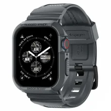 Apple Watch 4/5/6/7/8/9/SE (44/45mm) Spigen Rugged Armor Pro remienok a puzdro tmavosivé
