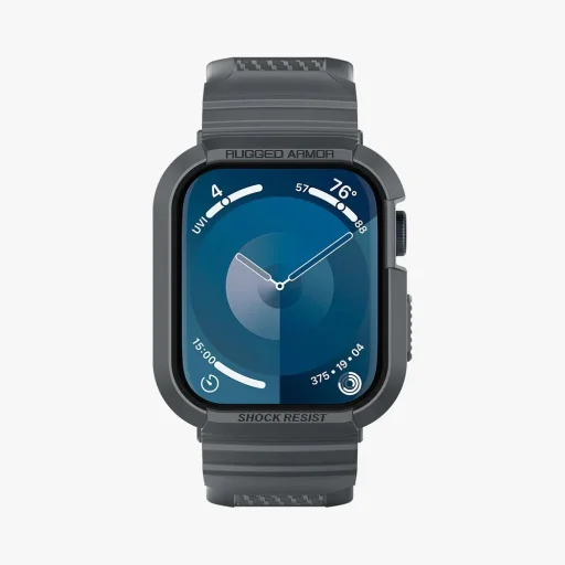 Apple Watch 4/5/6/7/8/9/SE (44/45mm) Spigen Rugged Armor Pro szíj és tok sötét szürke - 2