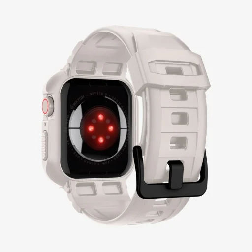 Apple Watch 4/5/6/7/8/9/SE (44/45mm) Spigen Rugged Armor Pro szíj és tok homokszínű - 10