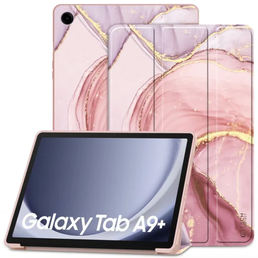 Samsung Galaxy TAB A9 Plus 11.0 X210 / X215 / X2165 Tech-protect Smartcase Tok márványmintás - 1