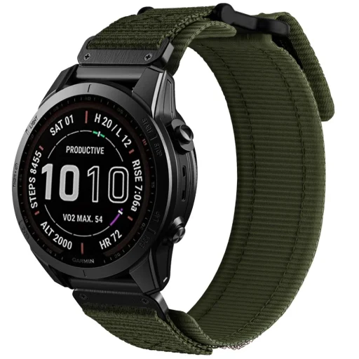 Garmin Fenix 5 / 6 / 6 PRO / 7 Tech-Protect Scout Pro óraszíj military zöld - 6