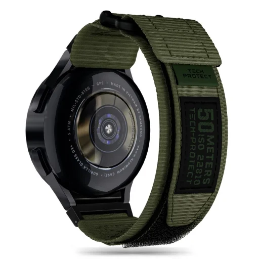 Samsung Galaxy Watch 4 / 5 / 5 PRO / 6 Tech-Protect Scout Pro óraszíj military zöld - 1