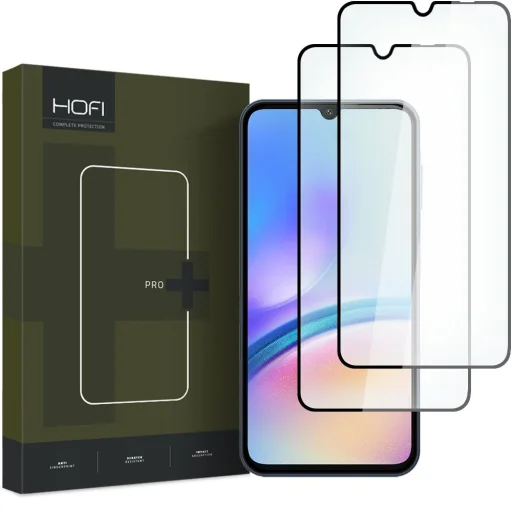 Samsung Galaxy A05S Hofi Glass Pro+ Hybrid 2db temperált üvegfólia fekete - 1