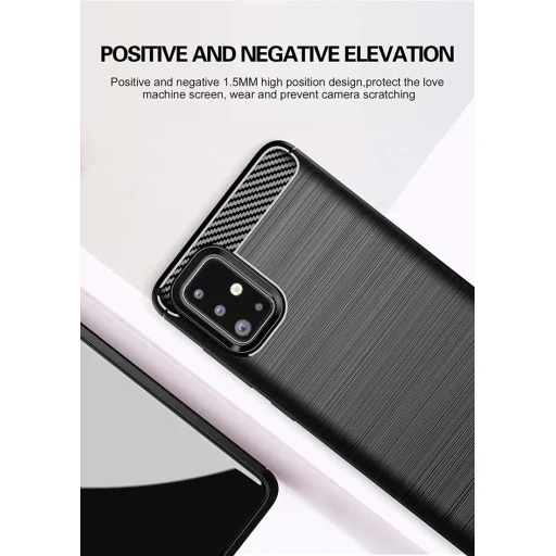 Huawei P Smart 2019 Nexeri Carbon Armored tok fekete - 5