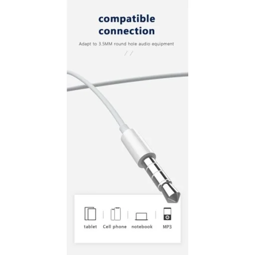 Jellico EP3A 3.5mm jack vezetékes fülhallgató mikrofonnal - 4