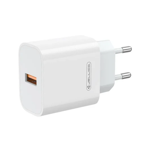 Jellico AK165 hálózati töltő adapter 22,5 W QC3.0 USB + USB - Lightning kábel fehér - 3