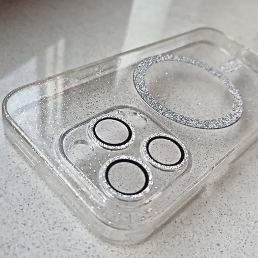 iPhone 14 Pro Glitter MagSafe tok átlátszó - 5