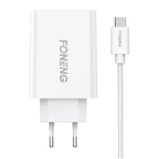 Foneng EU43 hálózati töltő adapter + USB-A - USB-C kábel