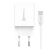 Foneng EU46 hálózati töltő adapter QC3.0 18W + USB-A - USB-C kábel thumbnail
