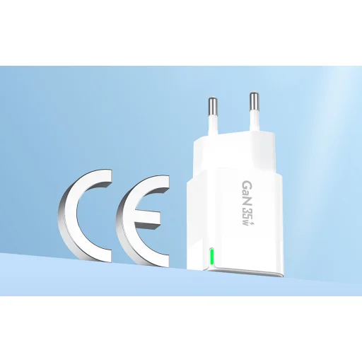 Foneng hálózati töltő adapter 2x USB-C GaN 35W QC4.0+, PD3.0 - 6