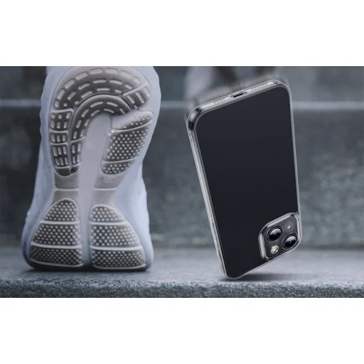 iPhone 13 Pro Baseus Matt üveg tok (áttetsző fekete) + kijelzővédő üvegfólia - 5