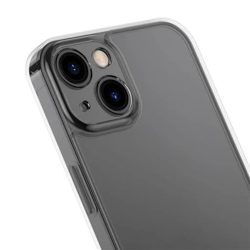 iPhone 13 Pro Baseus Matt üveg tok (áttetsző fekete) + kijelzővédő üvegfólia - 9