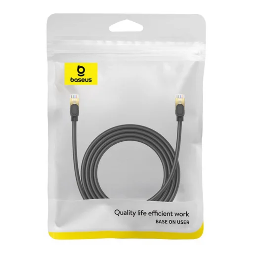Baseus hálózati kábel cat.8 Ethernet RJ45, 40Gbps, 2m (fekete) - 6